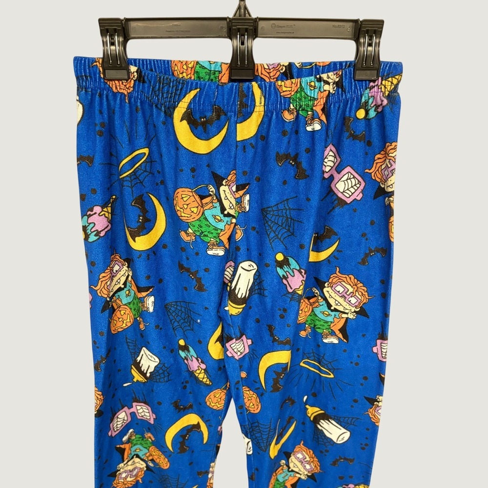 Nostalgic Spooky Pajama Pants Rugrats Chuckie Halloween Nickelodeon Women S Blue